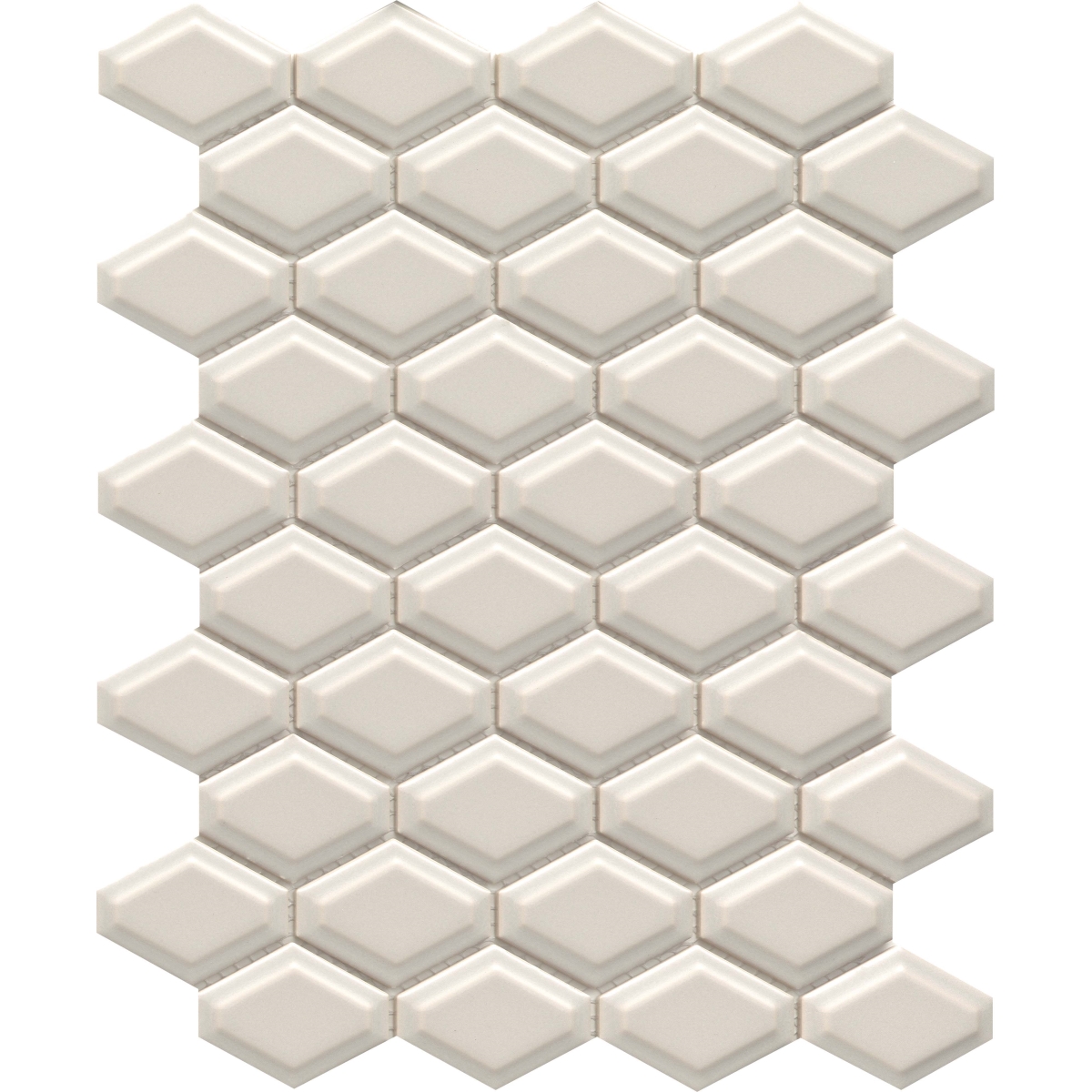 Catch Glossy Beveled Wide Hexagon Mosaic